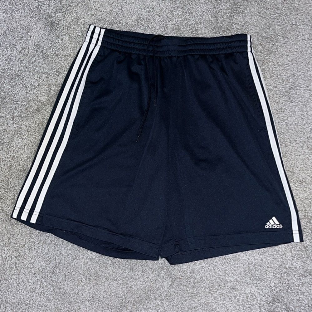 Blue Active360  Adidas soccer practice Blue white 3 stripe shorts M